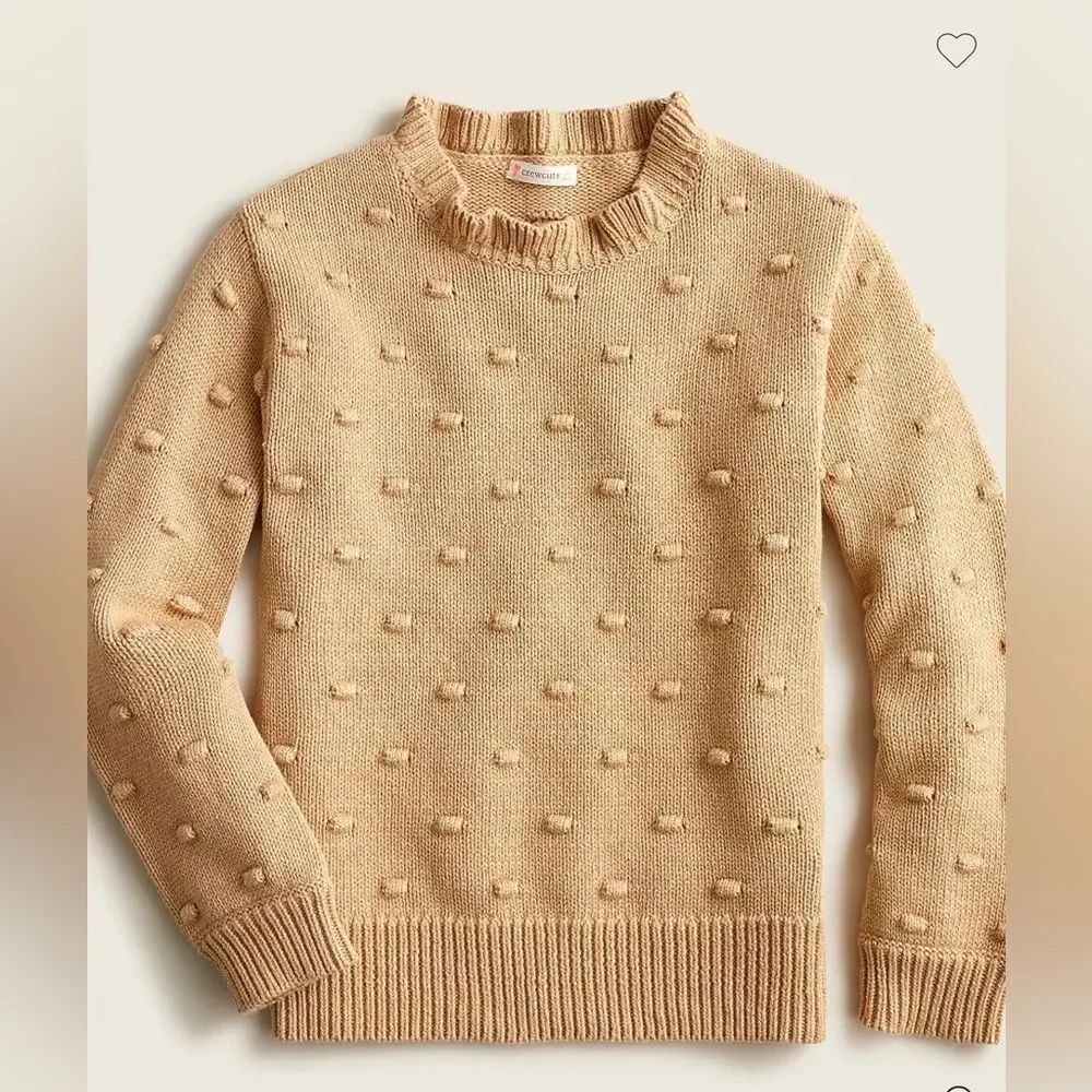 Crewcuts Girls' Ruffleneck Bauble Sweater